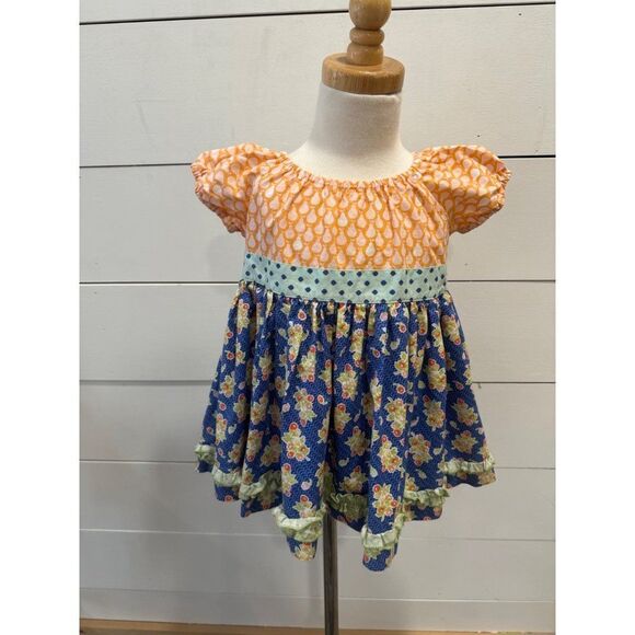 Matilda Jane Platinum Girls Cotton Tunic Top 4/10 Sz 4 Pears